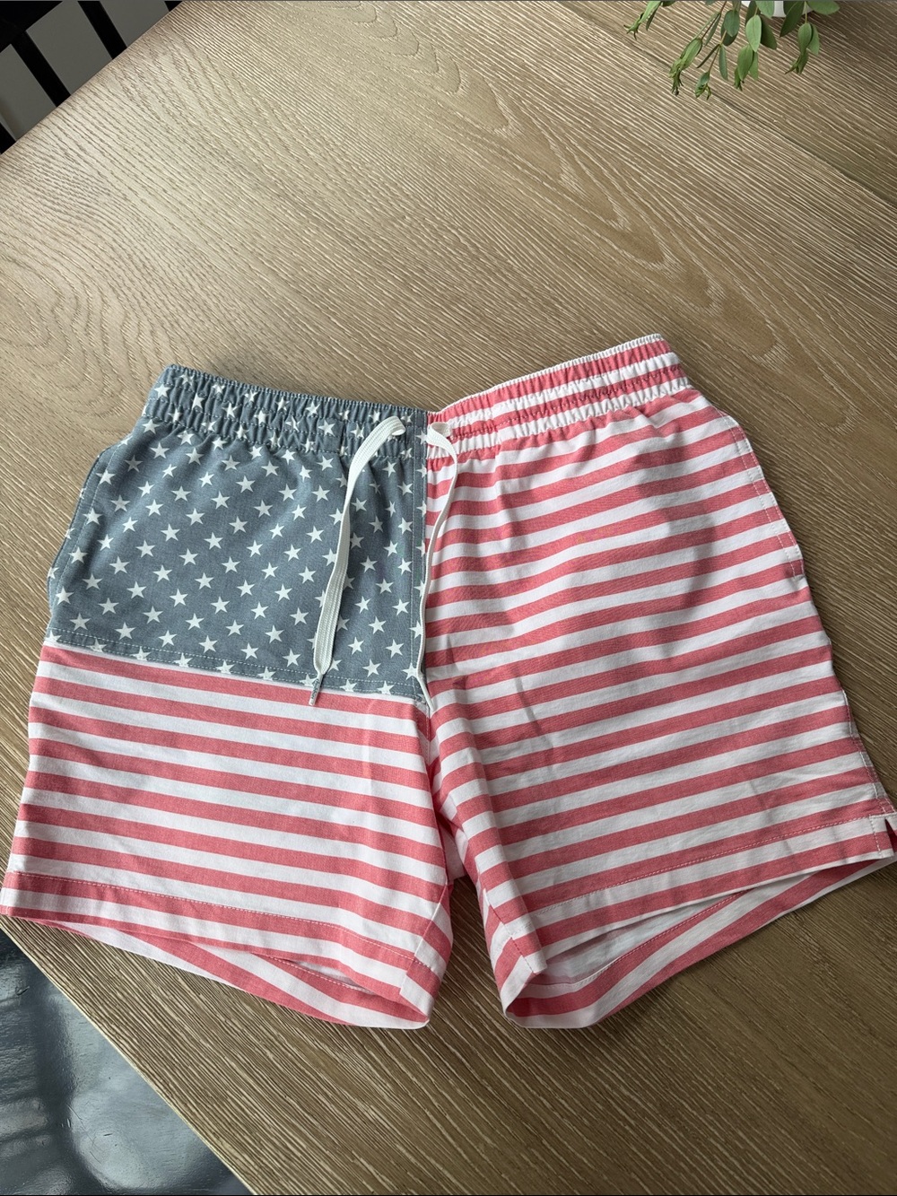 chubbies classic swim trunks. Vintage American flag print.